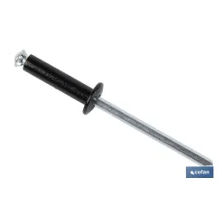 REMACHE DE FLOR NEGRO 4 X 20 MM