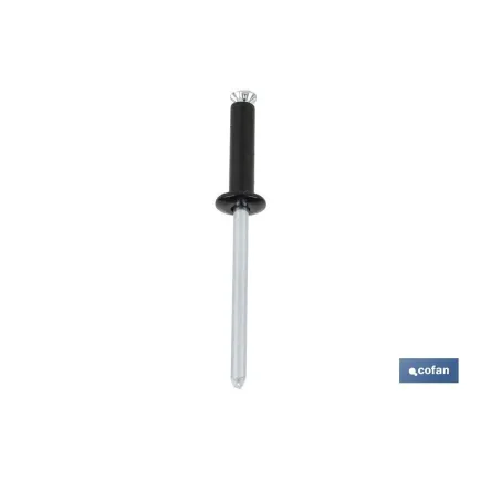 REMACHE DE FLOR NEGRO 4.8 X 16 MM