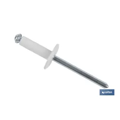REMACHE FLOR CABEZA ANCHA BLANCO 4,8 X 16 MM