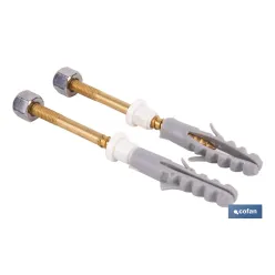 SET 2 PCS PARA SANITARIO WC 5 X 80 LATÓN