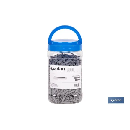 TACO NYLON PA-6 M-6X30 BOTE DE 1.000 UDS.