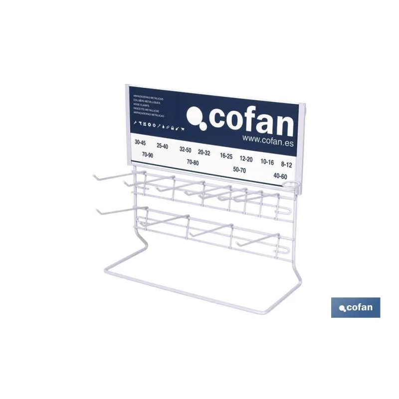 EXPOSITOR ABRAZADERAS VACIO PARA 9MM