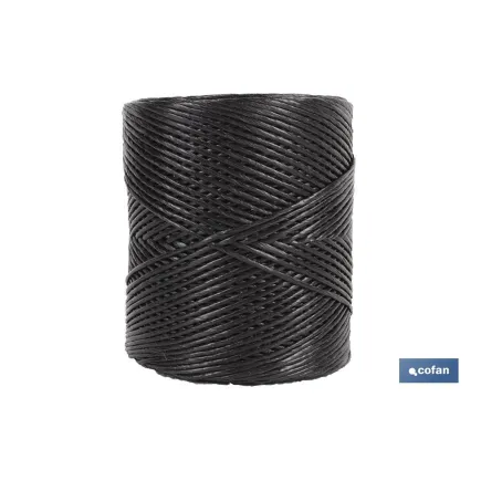 BOBINA HILO RAFIA/ 600 750 GRS NEGRO