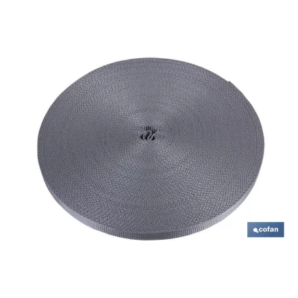 ROLLO CINTA PERSIANA  14MM X 50 M. GRIS