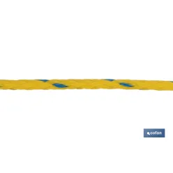 CARRETE CUERDA NÁUTICA MULTIUSOS 10 MM 100 M AMARILLO/AZUL