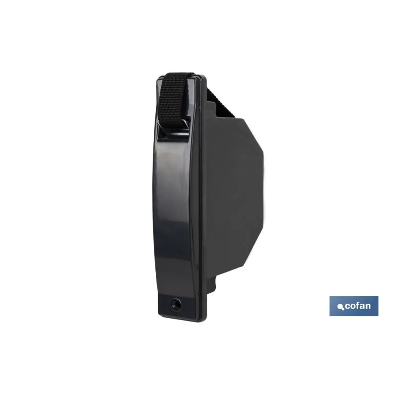 RECOGEDOR CINTA PERSIANA COMPACTO NEGRO 20 MM