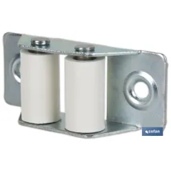 PASACINTAS METÁLICO CON RODILLO DE NYLON 21X50 MM VENTA UNITARIA