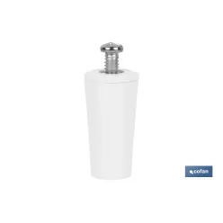 TOPE PERSIANA 40 MM BLANCO CON TORNILLO M-6