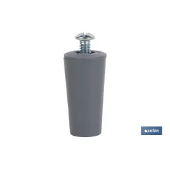 TOPE PERSIANA 40 MM GRIS CON TORNILLO M-6