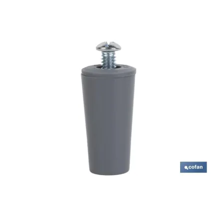 TOPE PERSIANA 40 MM GRIS CON TORNILLO M-6