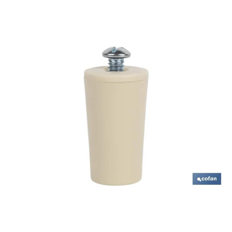 TOPE PERSIANA 40 MM MARFIL CON TORNILLO M-6