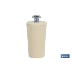 TOPE PERSIANA 40 MM MARFIL CON TORNILLO M-6 VENTA UNITARIA