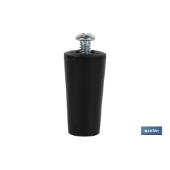 TOPE PERSIANA 40 MM NEGRO CON TORNILLO M-6 VENTA UNITARIA