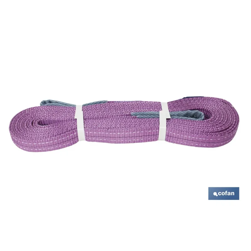 ESLINGA PLANA POLIESTER 1000KG X 1MTS