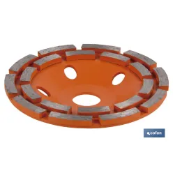 CORONA DOBLE PISTA MAMPOSTERIA 100mm - H22,2