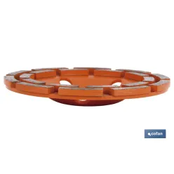 CORONA DOBLE PISTA MAMPOSTERIA 125mm - H22,2