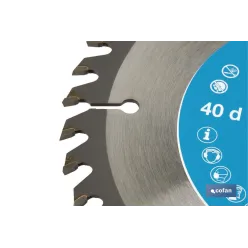 DISCO DE SIERRA CIRCULAR PARA MADERA Ø150 X 2,5 X 20 MM, 40 DIENTES