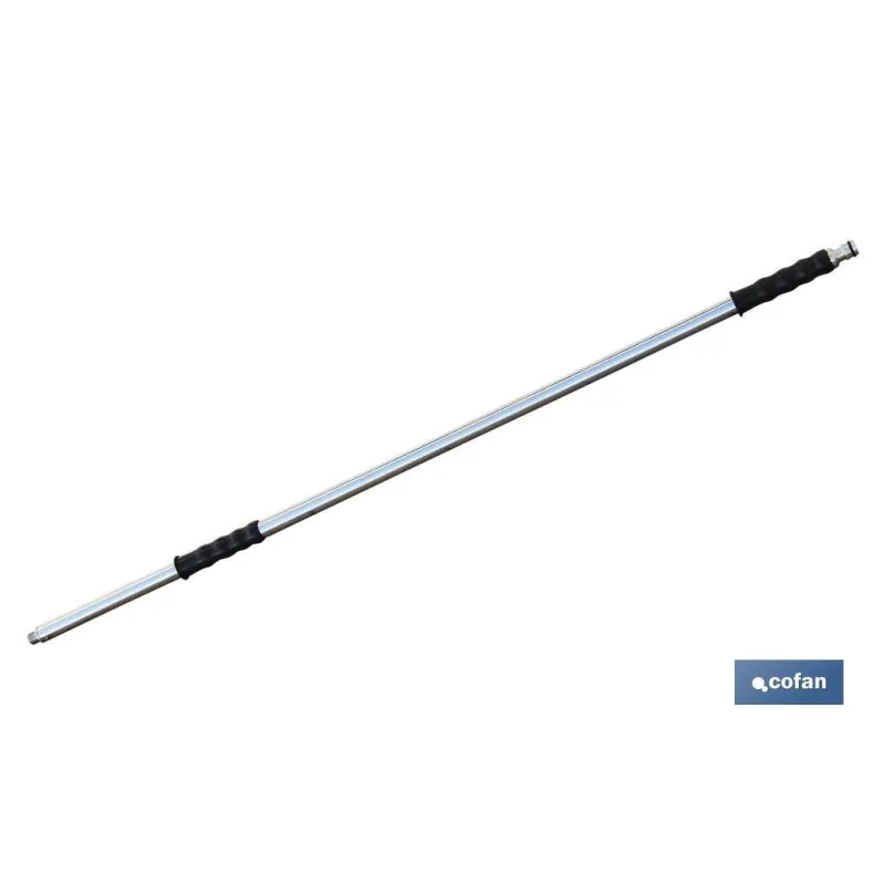 BARRA METAL CEPILLO LAVACOCHES+ENCHUFE RÁPIDO 90cm.