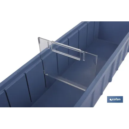 SEPARADOR TRANSVERSAL PLASTICO P/GAVETA