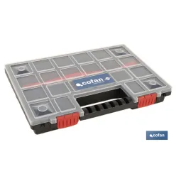 ESTUCHE ORGANIZADOR 20 COMPARTIMENTOS 344 X 249 X 50 MM