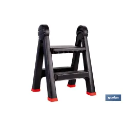 TABURETE ESCALERA 2 PELDAÑOS 470 X 435 X 630 MM