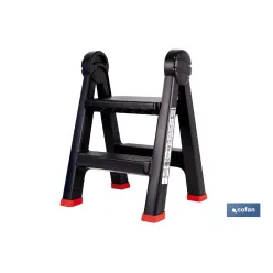 TABURETE ESCALERA 2 PELDAÑOS 470 X 435 X 630 MM