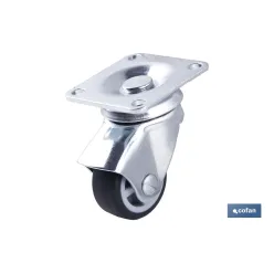 RUEDA GOMA/GRIS PLACA Ø30X18MM Venta unitaria