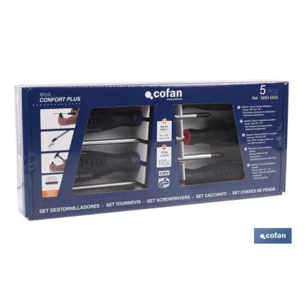 SET DESTORNILLADORES 5 PCS. SERIE 6000