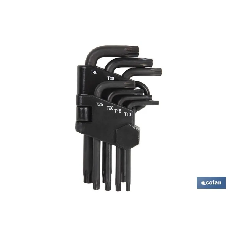 SET LLAVES TORX 7 Uds. (10-40)