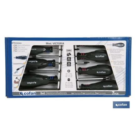 SET DESTORNILLADOR 7 PCS