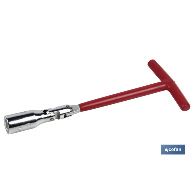 LLAVE DE BUJIA ARTICULADA 16x240mm-(5/8)