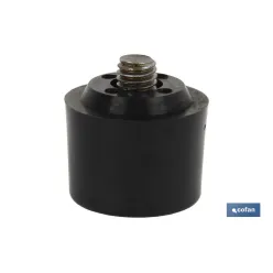 CABEZAL MARTILLO DE PU NEGRO Ø45 MM