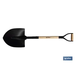 PALA DE PICO 340mm MANGO MADERA CERRADO