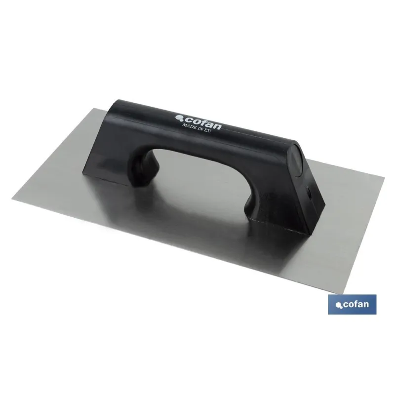 LLANA MODELO RECTANGULAR MANGO PLÁSTICO 300x150x0,7 mm