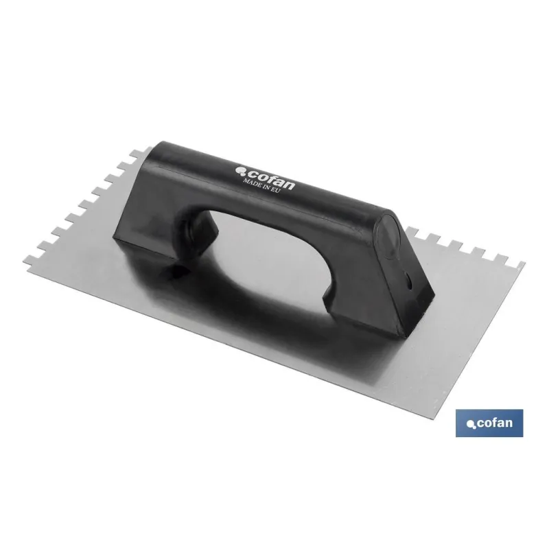 LLANA DENTADA MANGO PLÁSTICO 300x150x0,7 mm