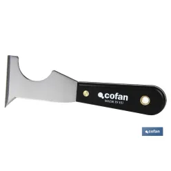 ESPATULA MULTIUSOS ACERO CARBONO MANGO PLASTICO 65MM