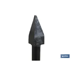 PLANTADOR CUADRADO 35 X 35 X 1230 MM CON MANGO METÁLICO 1400 G