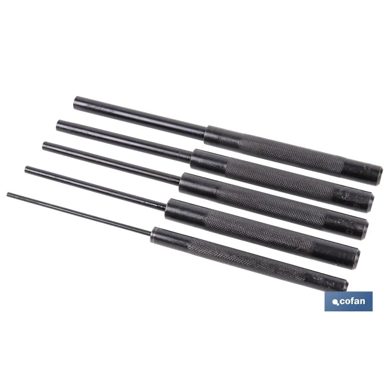 CONJUNTO 5 PCS BOTADOR CILÍNDRICO LARGO 3-10 MM