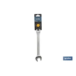 LLAVE COMBINADA ARTICULADA 180º DE CARRACA 23mm