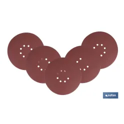 HOJA DE LIJADO LIJADORA PARED Y TECHO 8 AGUJEROS Ø225 MM G 60