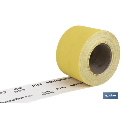 ROLLO LIJA DE PAPEL 100 X 25 M. G.120