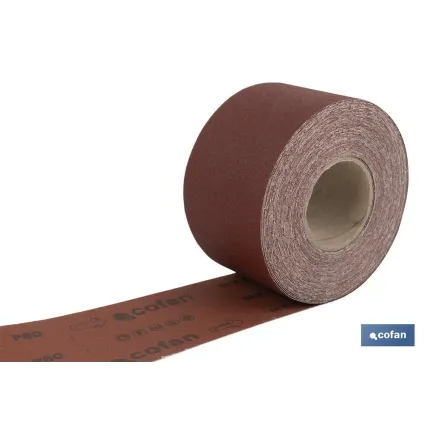 ROLLO LIJA TELA UNIVERSAL 100 X 25 M. G.80