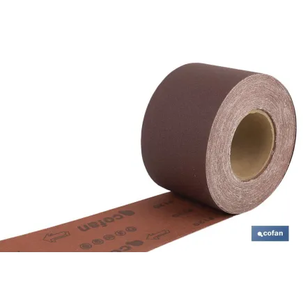 ROLLO LIJA TELA UNIVERSAL 100 X 25 M. G.120