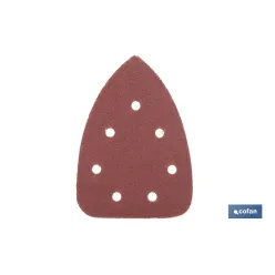 HOJA DE LIJADO LIJADORA MOUSE 7 AGUJEROS 100 X 140 MM G 80
