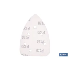 HOJA DE LIJADO LIJADORA MOUSE 7 AGUJEROS 100 X 140 MM G 120