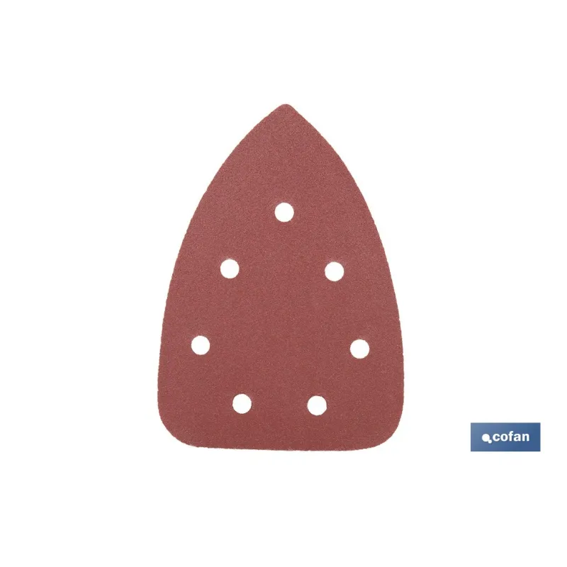 HOJA DE LIJADO LIJADORA MOUSE 7 AGUJEROS 100 X 140 MM G 180