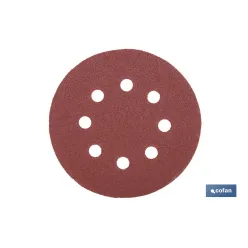 HOJA DE LIJADO LIJADORA ORBITAL 8 AGUJEROS Ø125 MM G 80