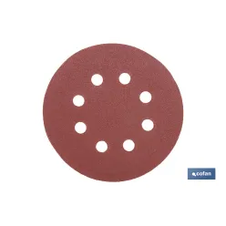 HOJA DE LIJADO LIJADORA ORBITAL 8 AGUJEROS Ø125 MM G 120