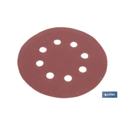 HOJA DE LIJADO LIJADORA ORBITAL 8 AGUJEROS Ø125 MM G 180