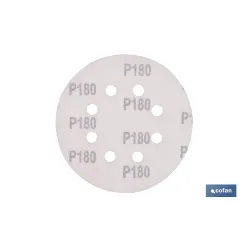 HOJA DE LIJADO LIJADORA ORBITAL 8 AGUJEROS Ø125 MM G 180